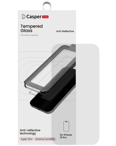 iPhone 15 Pro Snap AR Tempered Glass Screen Protector Clear
