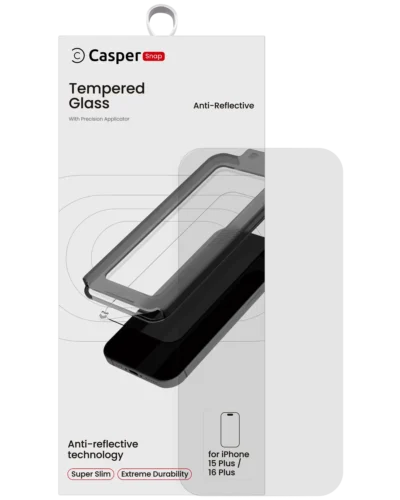Snap Tempered Glass Screen Protector for iPhone 15 Plus / 16 Plus - AR Clear