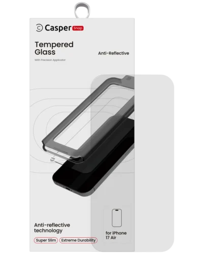 Casper Snap Tempered Glass For iPhone Air (Retail Pack) (AR Clear)