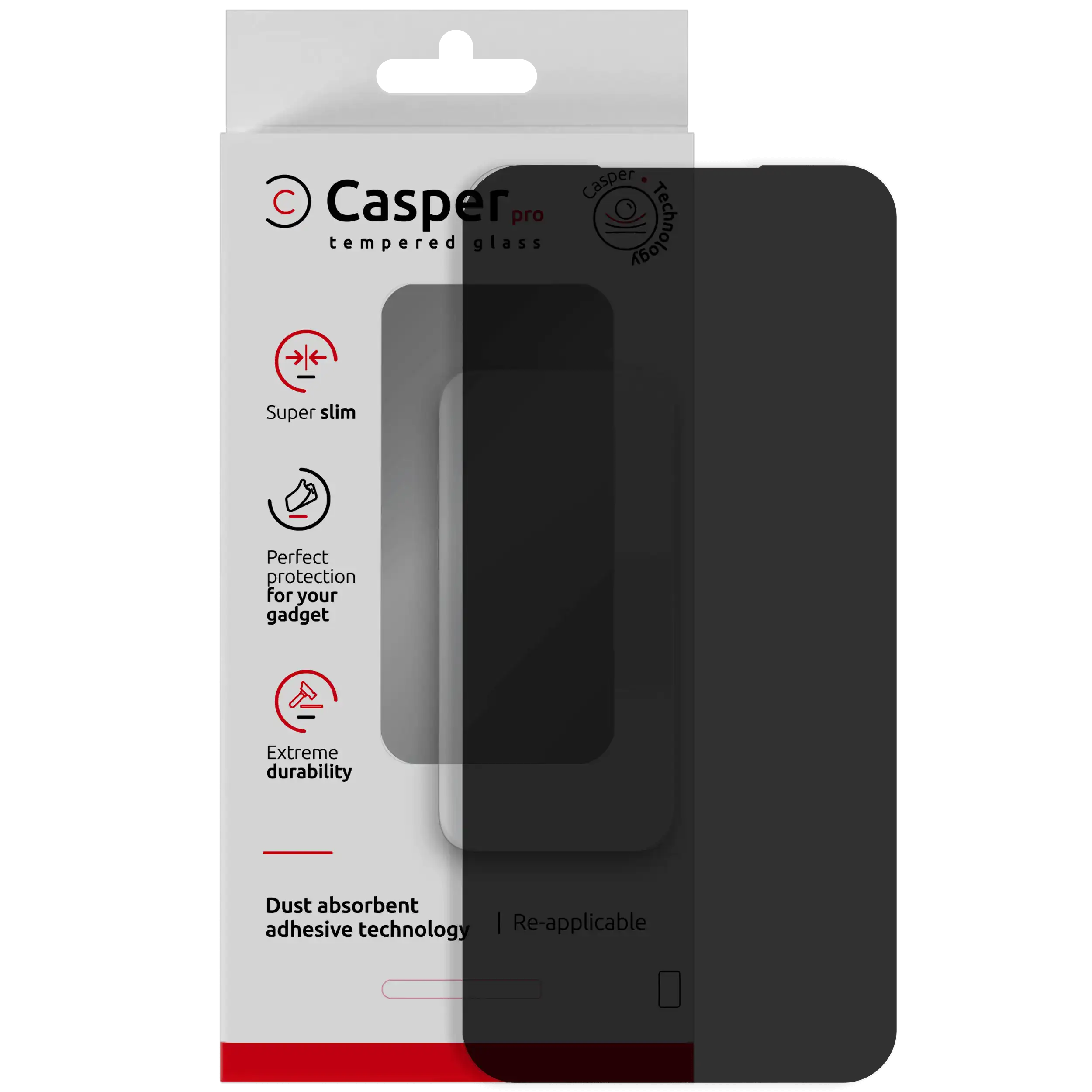 Casper Pro Tempered Glass For Samsung Galaxy S24 Plus 5G (Retail Pack) (Privacy)