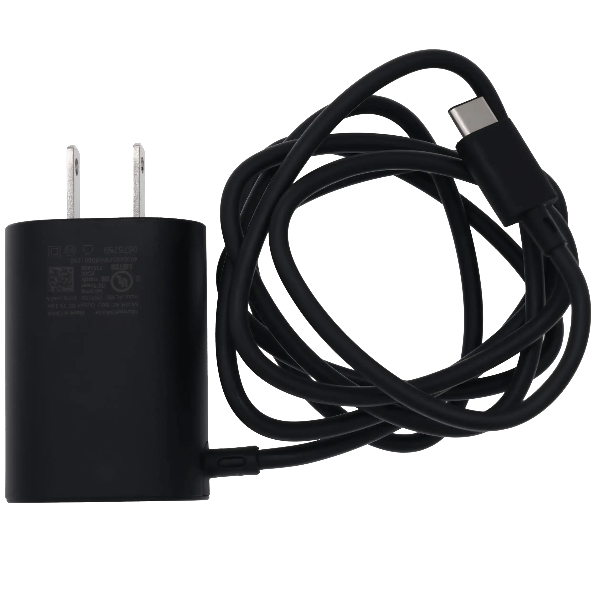 Microsoft USB-C Wall Power Adapter 100-240V (AC-100U) (US Version) (Used OEM Pull: Grade A)