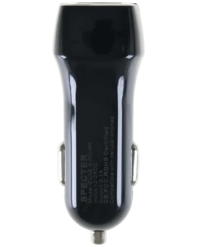 USB-A Car Charger (5V/2.1A/10.5W) - Black