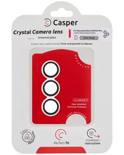 Casper Camera Lens Protector for Samsung Galaxy S26/S26 Plus - Clear Rings