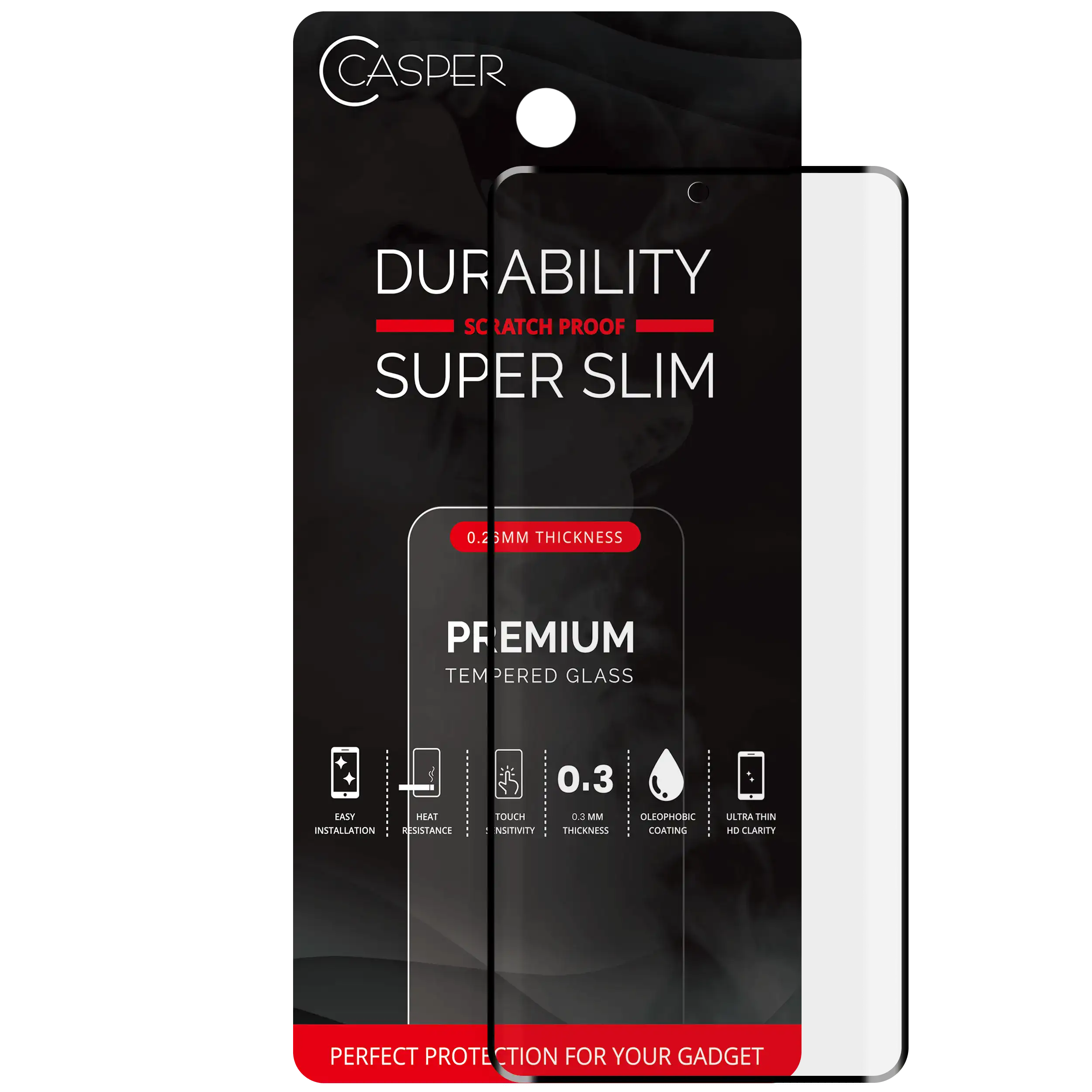 Casper Edge-Glued Tempered Glass Screen Protector for Samsung Galaxy S21 Ultra - Case Friendly