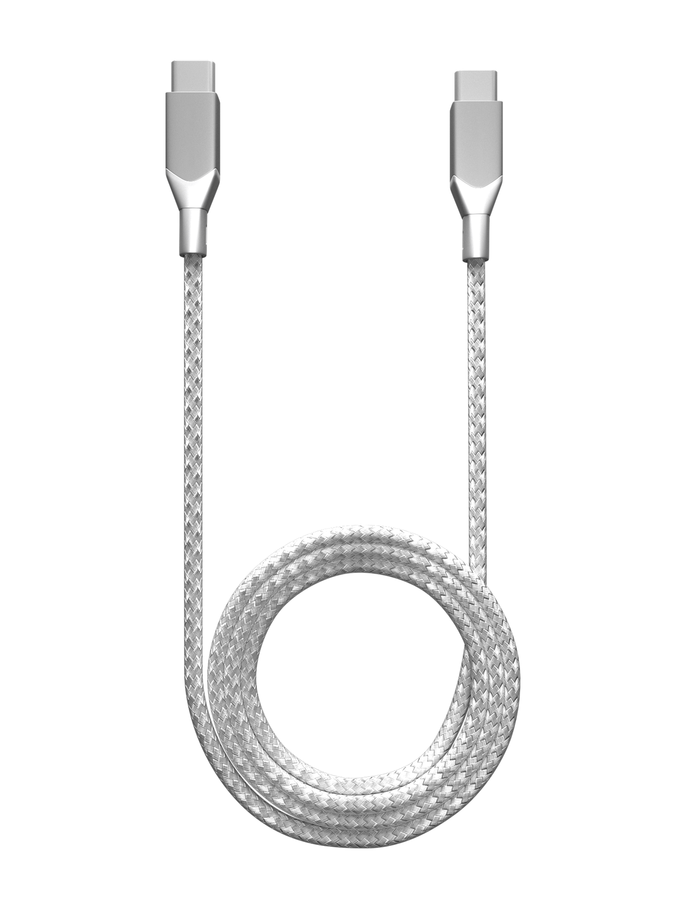 AmpSentrix Infinity USB-C to USB-C Cable (1m/3ft) - Silver