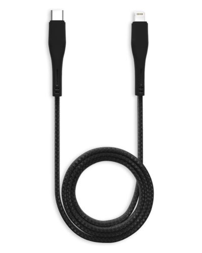 AmpSentrix Matrix USB-C to Lightning Cable (Non-MFI) (2m, 6ft) (Black)