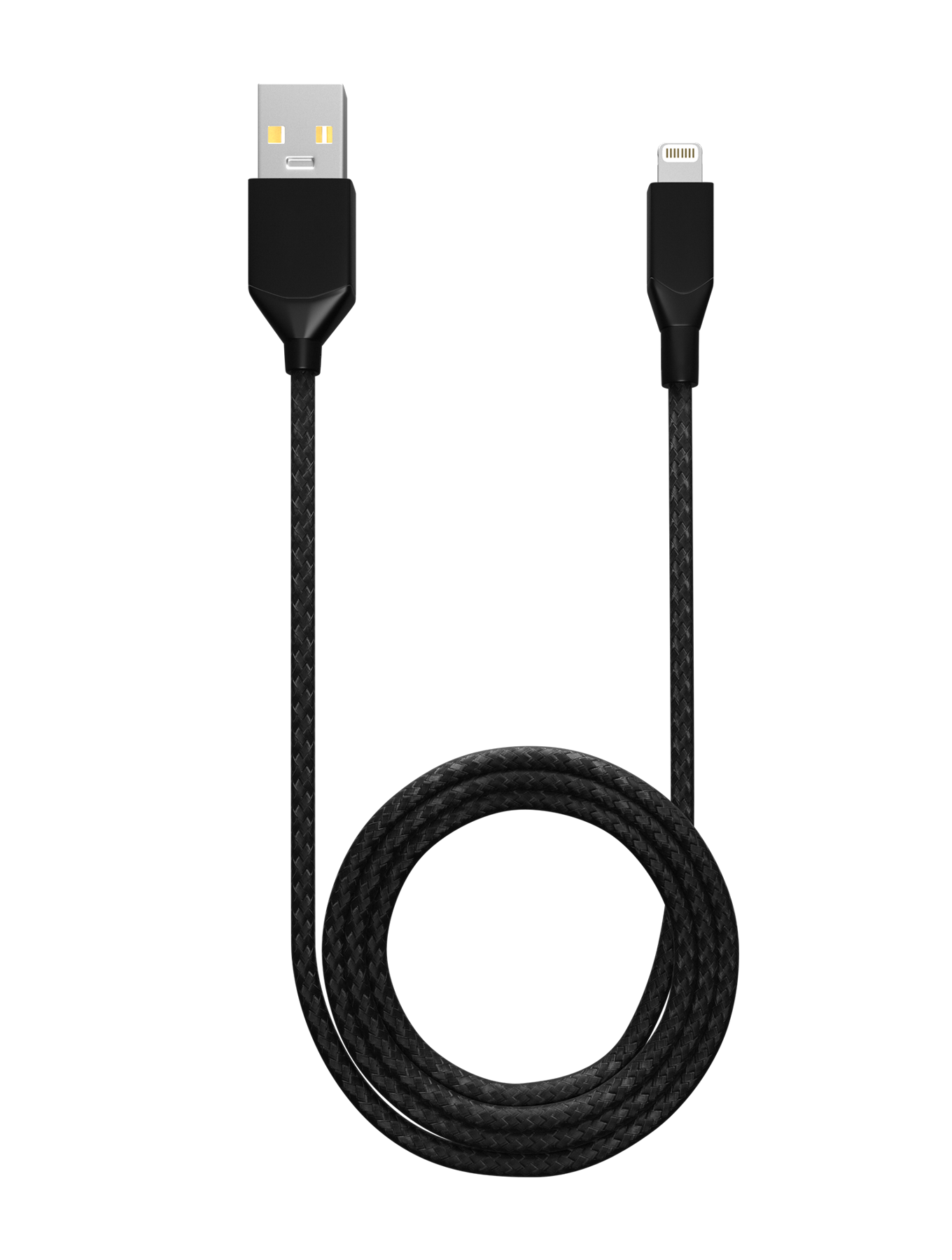 AmpSentrix Infinity USB-A to Lightning Cable (Non-MFI) (2m, 6ft) (Black)