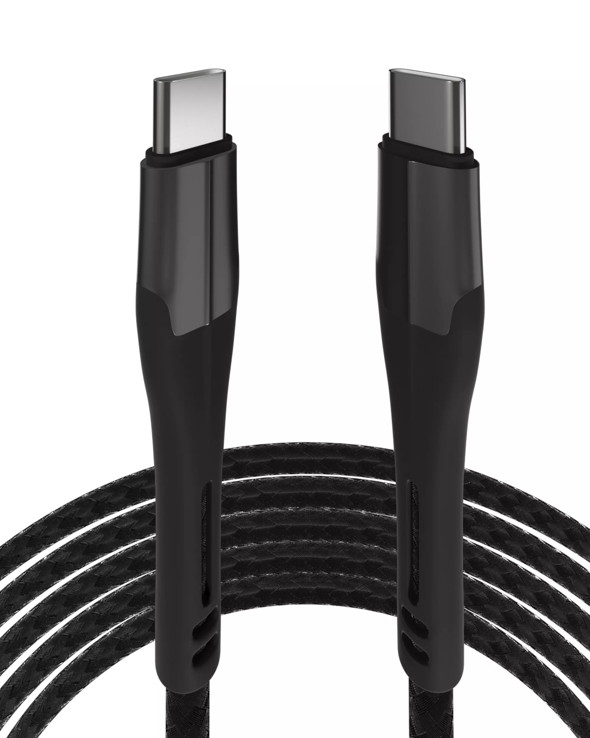 AmpSentrix Alpha USB-C to USB-C Cable (1m, 3ft) (Black)