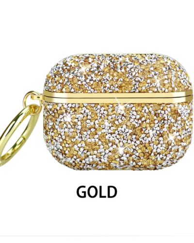 AirPods 1 & 2 Stone Diamond Case – Gold