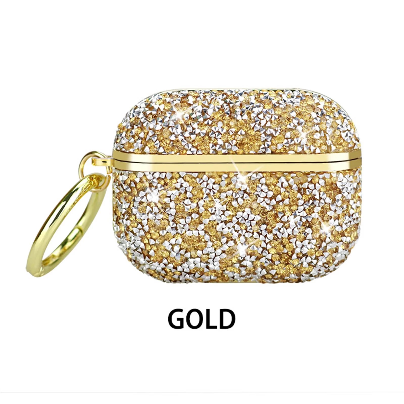 AirPods 1 & 2 Stone Diamond Case – Gold