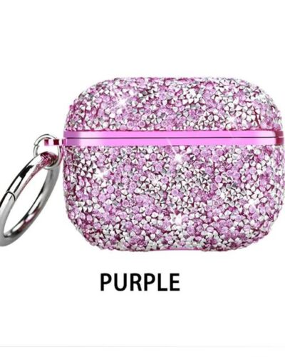 AirPods 1 & 2 Stone Diamond Case – Purple