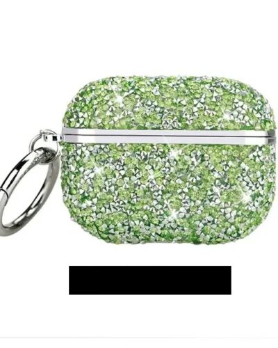 AirPods 1 & 2 Stone Diamond Case – Green