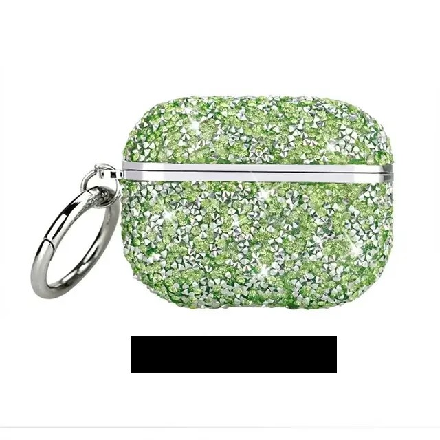 AirPods 1 & 2 Stone Diamond Case – Green