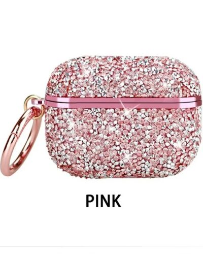 AirPods 1 & 2 Stone Diamond Case – Pink