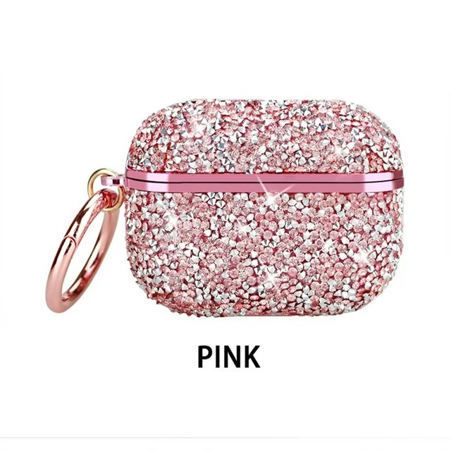 AirPods 1 & 2 Stone Diamond Case – Pink