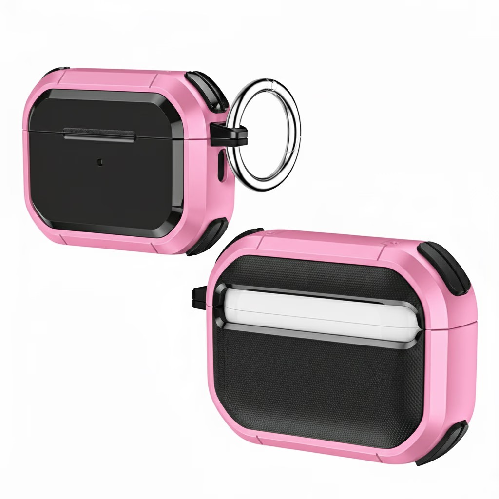 AirPods Pro 3 Sleek Armor Case – Pink