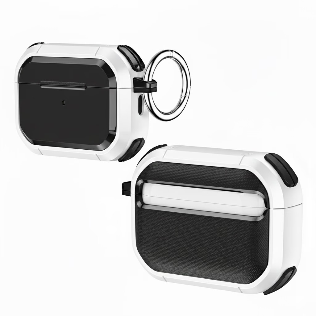 AirPods Pro 3 Sleek Armor Case – White