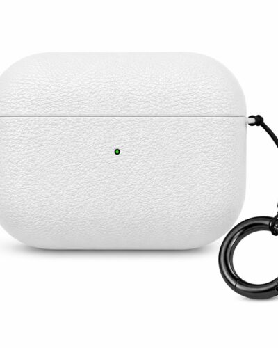 AirPods Pro 3 Elite Leather Case – White