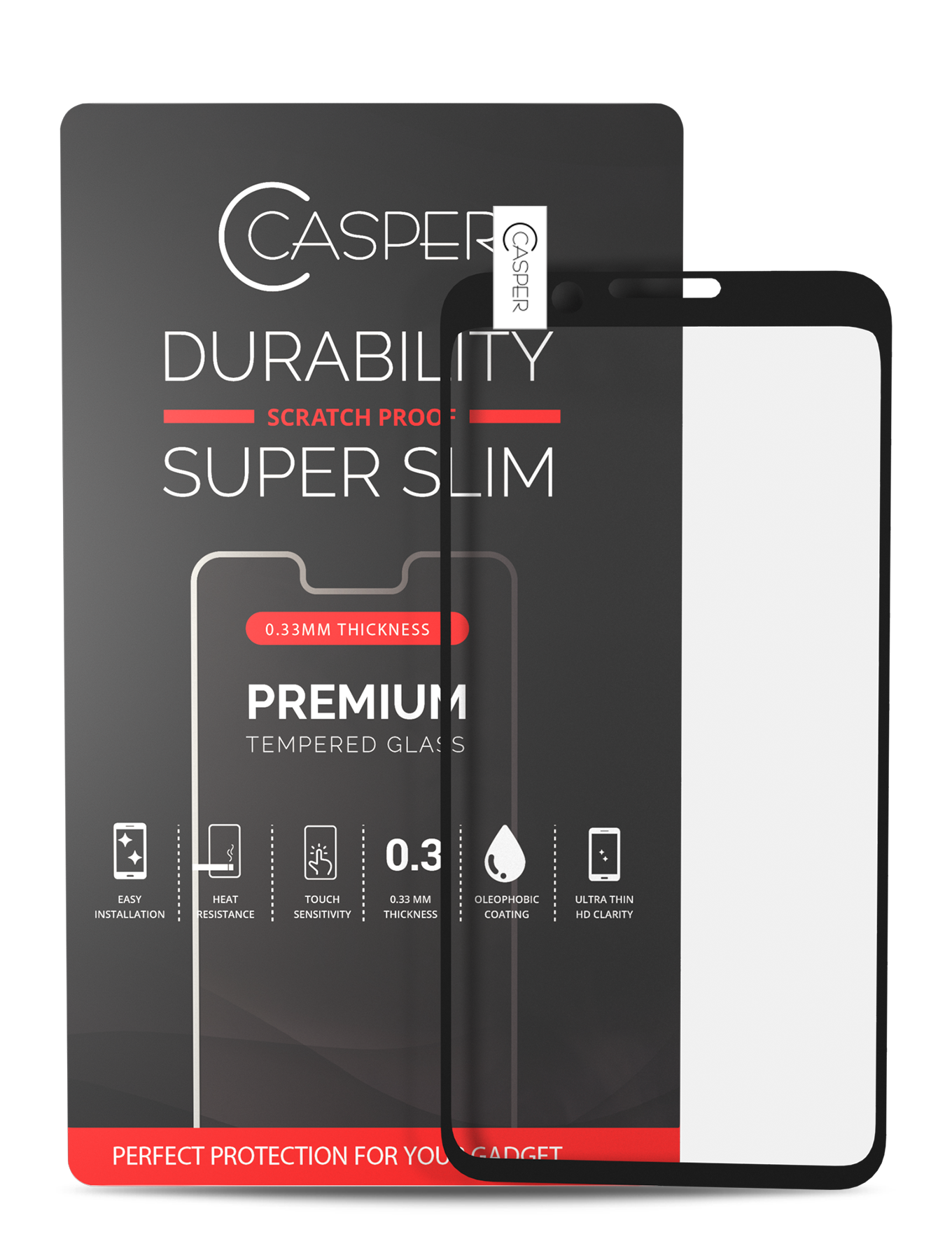 Casper Tempered Glass For Google Pixel 3 (Retail Pack) (Clear)