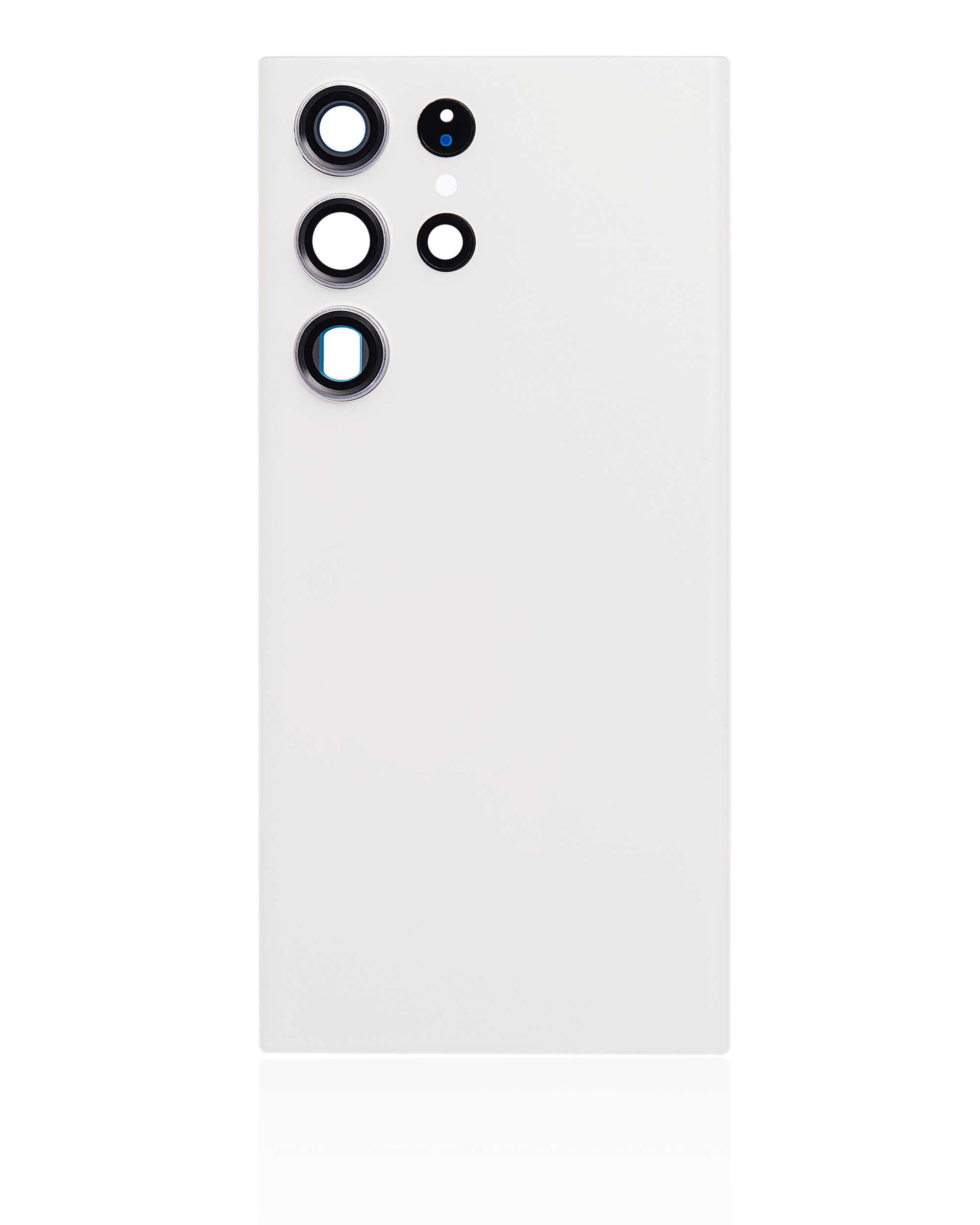 Back Cover Glass With Camera Lens For Samsung Galaxy S23 Ultra 5G (No Logo) (Aftermarket Plus) (Cream)