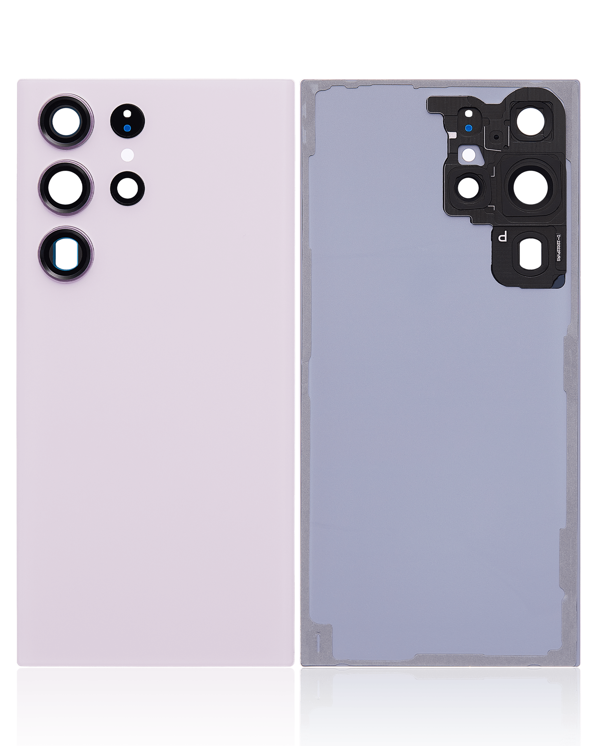Back Cover Glass With Camera Lens For Samsung Galaxy S23 Ultra 5G (No Logo) (Aftermarket Plus) (Lavender)