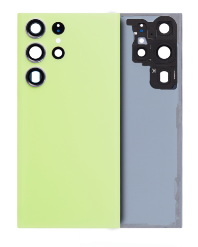 Back Cover Glass With Camera Lens For Samsung Galaxy S23 Ultra 5G (No Logo) (Aftermarket Plus) (Lime)