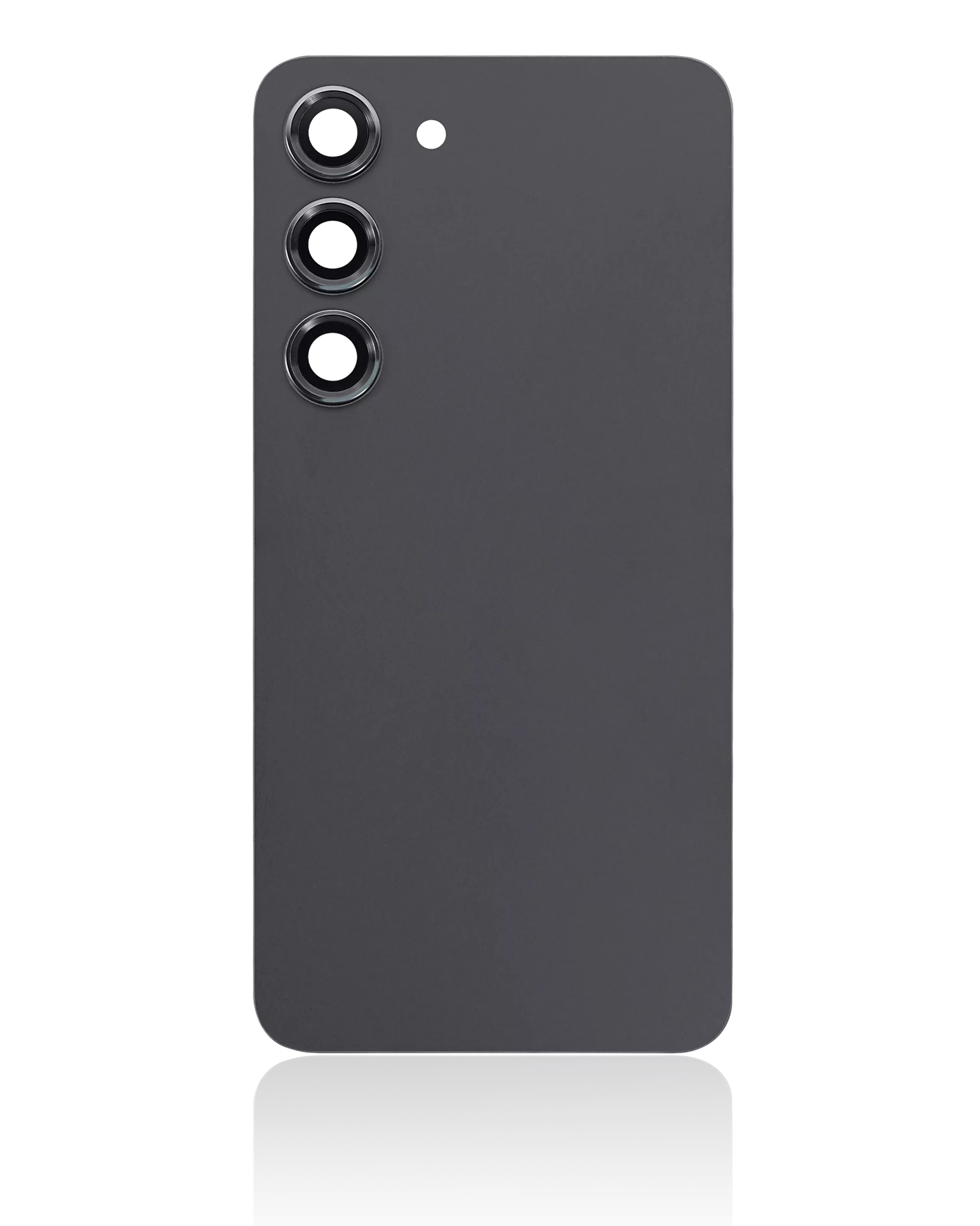 Back Cover Glass With Camera Lens For Samsung Galaxy S23 5G (No Logo) (Aftermarket Plus) (Phantom Black)