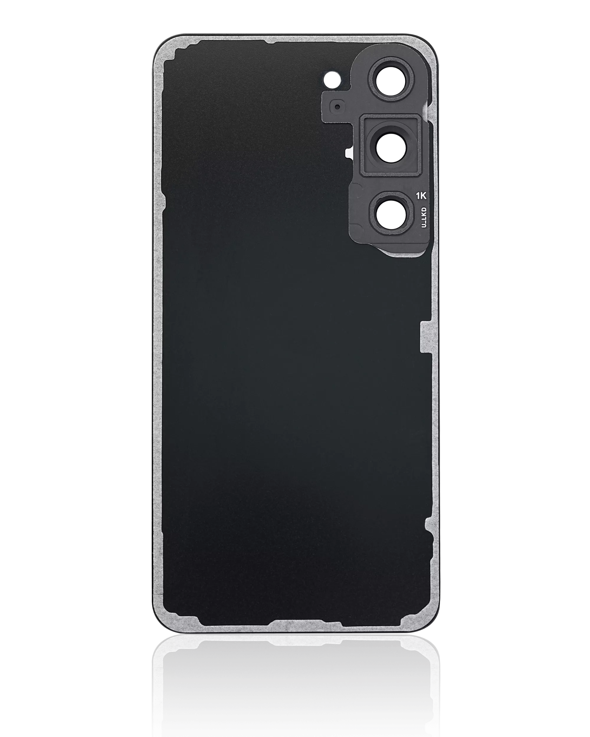 Back Cover Glass With Camera Lens For Samsung Galaxy S23 5G (No Logo) (Aftermarket Plus) (Phantom Black)