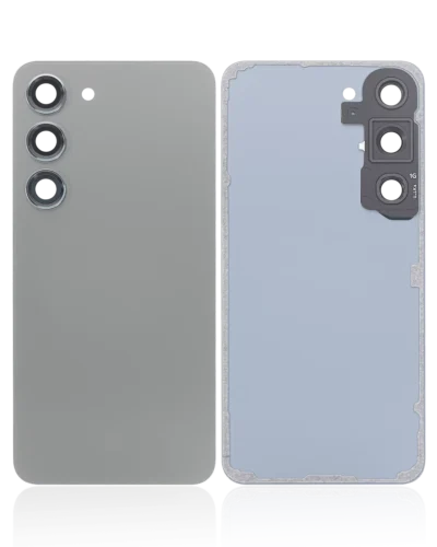 Back Cover Glass With Camera Lens For Samsung Galaxy S23 5G (No Logo) (Aftermarket Plus) (Green)