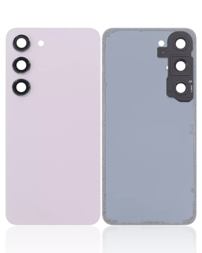 Back Cover Glass With Camera Lens For Samsung Galaxy S23 5G (No Logo) (Aftermarket Plus) (Lavender)