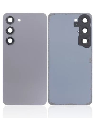 Back Cover Glass With Camera Lens For Samsung Galaxy S23 5G (No Logo) (Aftermarket Plus) (Graphite)