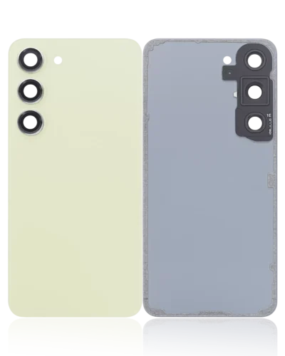 Back Cover Glass With Camera Lens For Samsung Galaxy S23 5G (No Logo) (Aftermarket Plus) (Lime)