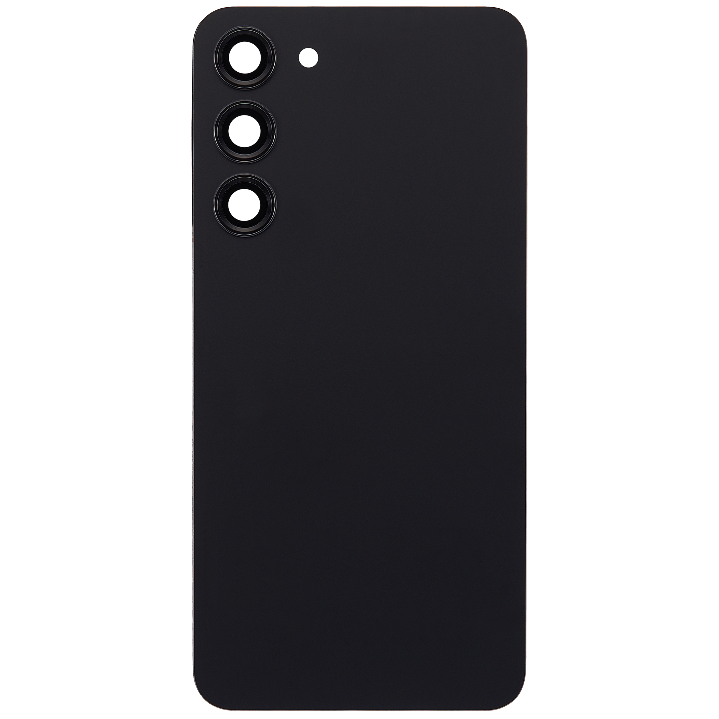 Back Cover Glass With Camera Lens For Samsung Galaxy S23 Plus 5G (No Logo) (Aftermarket Plus) (Phantom Black)