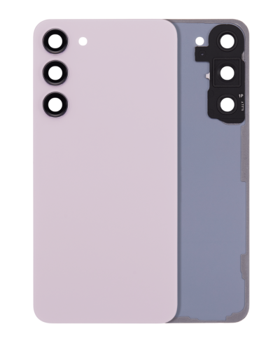 Back Cover Glass With Camera Lens For Samsung Galaxy S23 Plus 5G (No Logo) (Aftermarket Plus) (Lavender)