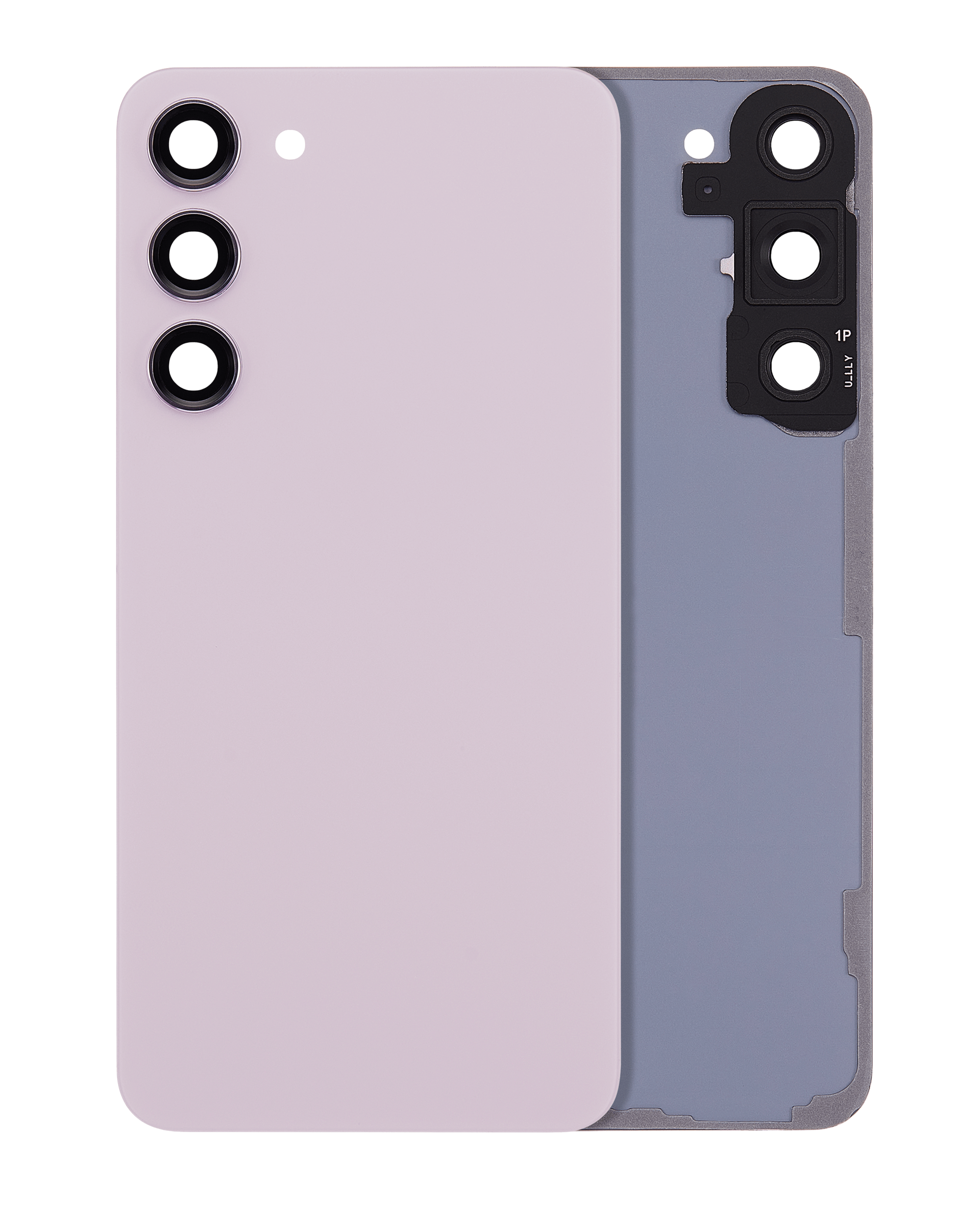 Back Cover Glass With Camera Lens For Samsung Galaxy S23 Plus 5G (No Logo) (Aftermarket Plus) (Lavender)