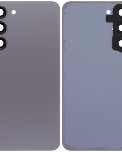 Back Cover Glass With Camera Lens For Samsung Galaxy S23 Plus 5G (No Logo) (Aftermarket Plus) (Graphite)