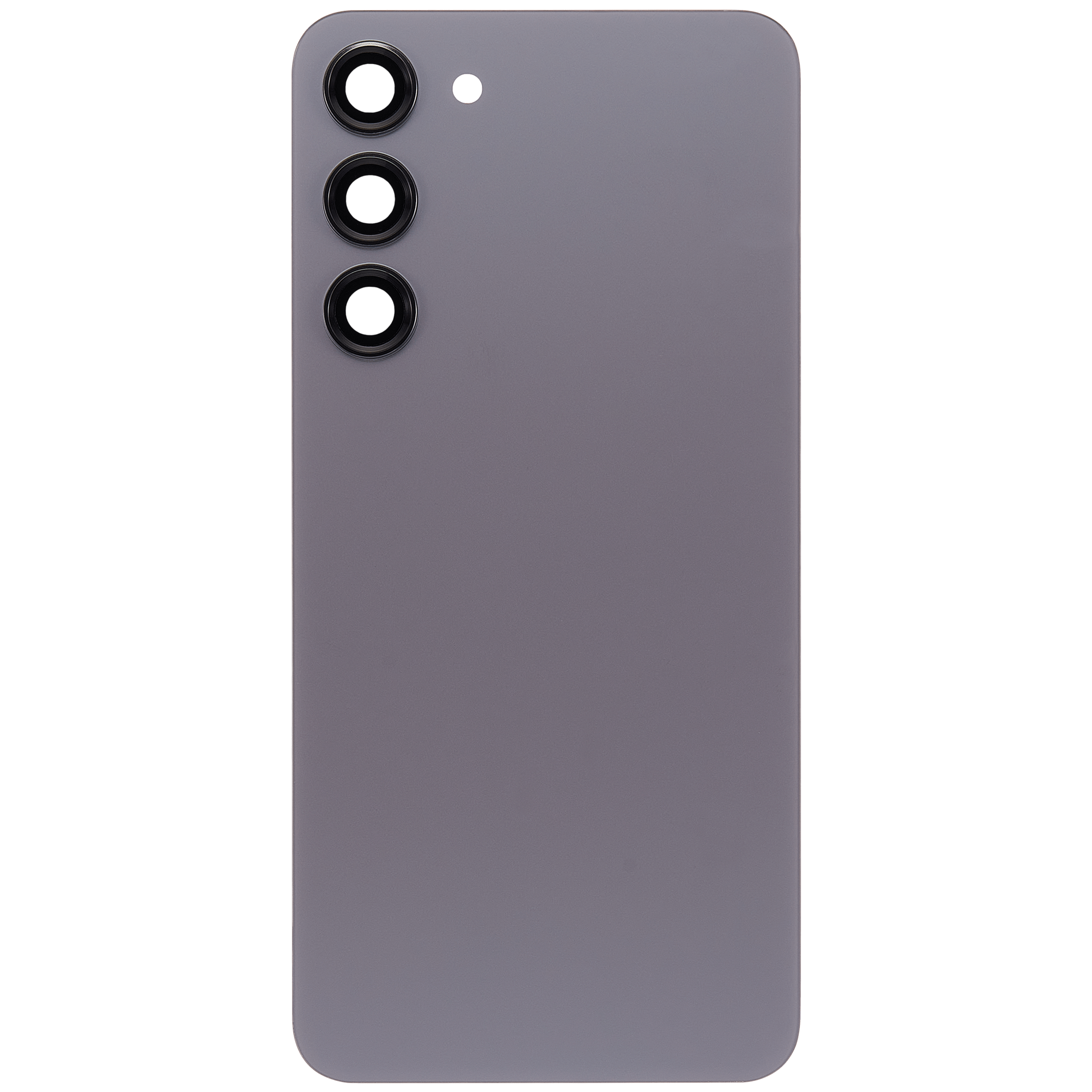 Back Cover Glass With Camera Lens For Samsung Galaxy S23 Plus 5G (No Logo) (Aftermarket Plus) (Graphite)