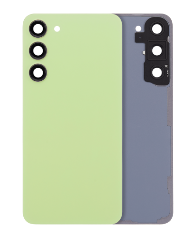 Back Cover Glass With Camera Lens For Samsung Galaxy S23 Plus 5G (No Logo) (Aftermarket Plus) (Lime)
