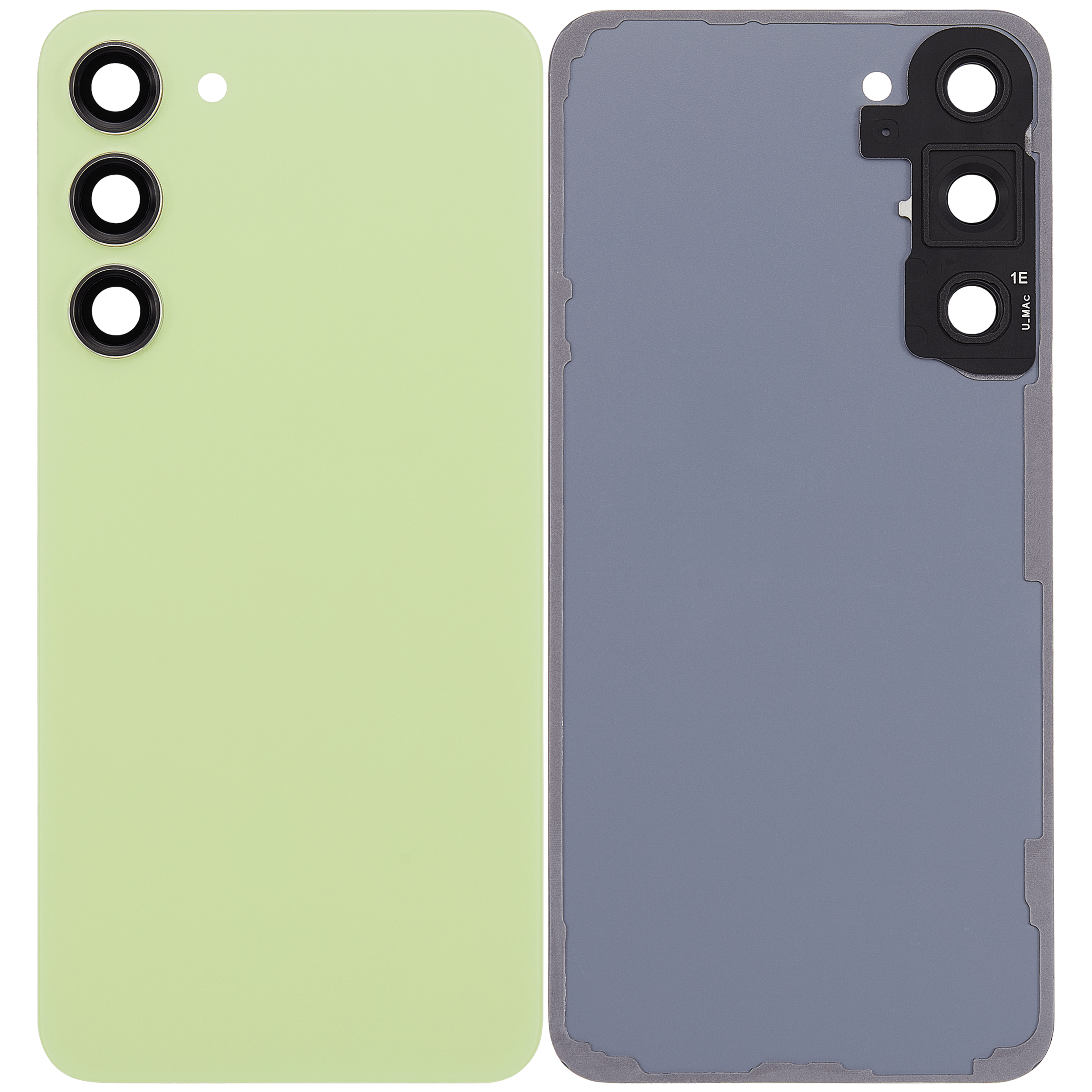 Back Cover Glass With Camera Lens For Samsung Galaxy S23 Plus 5G (No Logo) (Aftermarket Plus) (Lime)