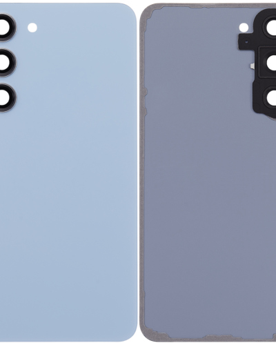 Back Cover Glass With Camera Lens For Samsung Galaxy S23 Plus 5G (No Logo) (Aftermarket Plus) (Blue)