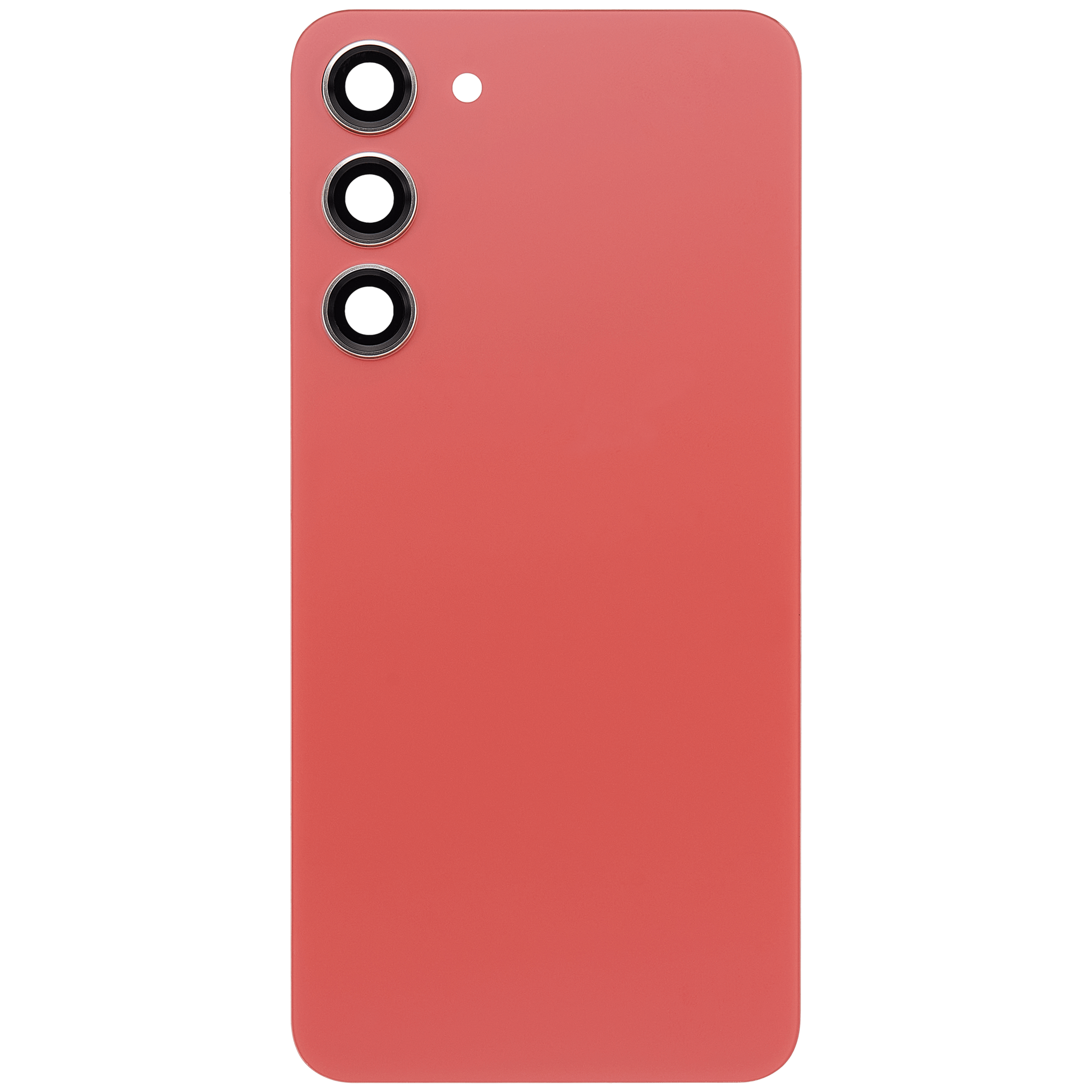 Back Cover Glass With Camera Lens For Samsung Galaxy S23 Plus 5G (No Logo) (Aftermarket Plus) (Orange)