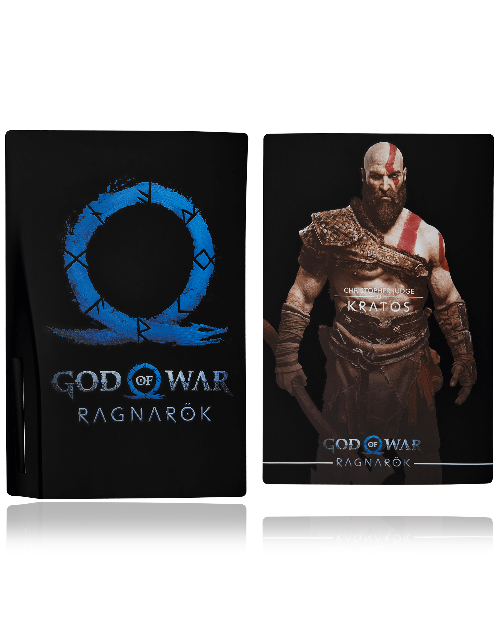 Faceplate Cover (Top & Bottom) For PlayStation 5 (1000 / 1100 / 1200) (God of War)