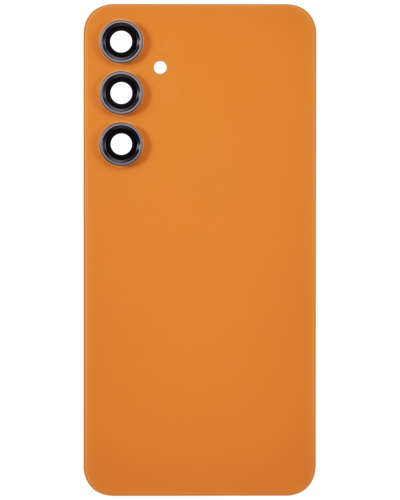 Back cover Glass With Camera Lens For Samsung Galaxy S23 FE 5G (Aftermarket Plus) (Tangerine)
