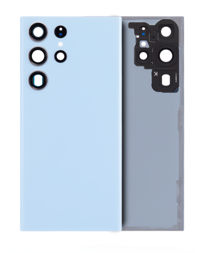 Back Cover Glass With Camera Lens For Samsung Galaxy S23 Ultra 5G (Service Pack) (Sky Blue)