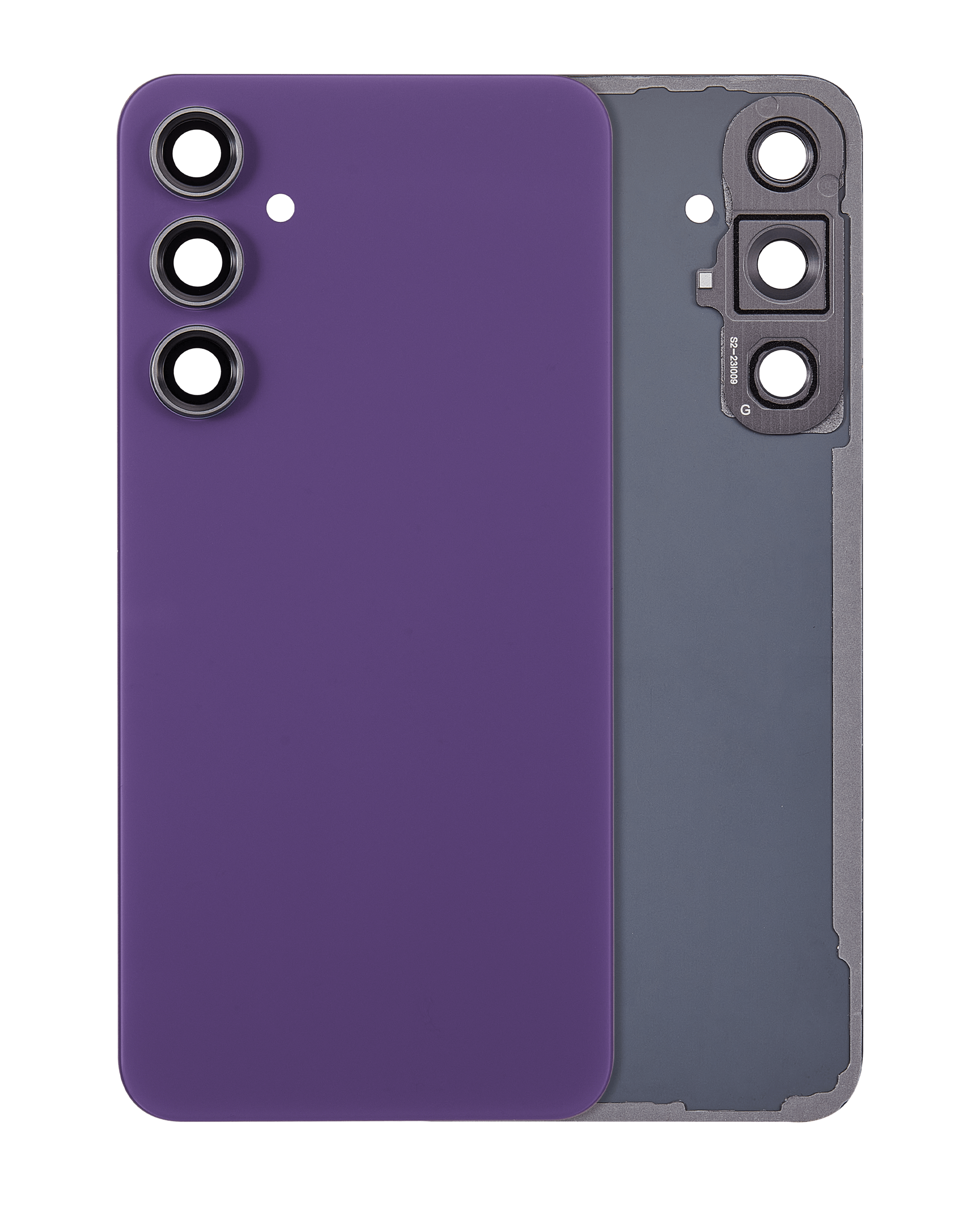 Back cover Glass With Camera Lens For Samsung Galaxy S23 FE 5G (Aftermarket Plus) (Purple)