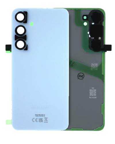 Back Cover Glass With Camera Lens For Samsung Galaxy S24 Plus (Service Pack) (Sapphire Blue)