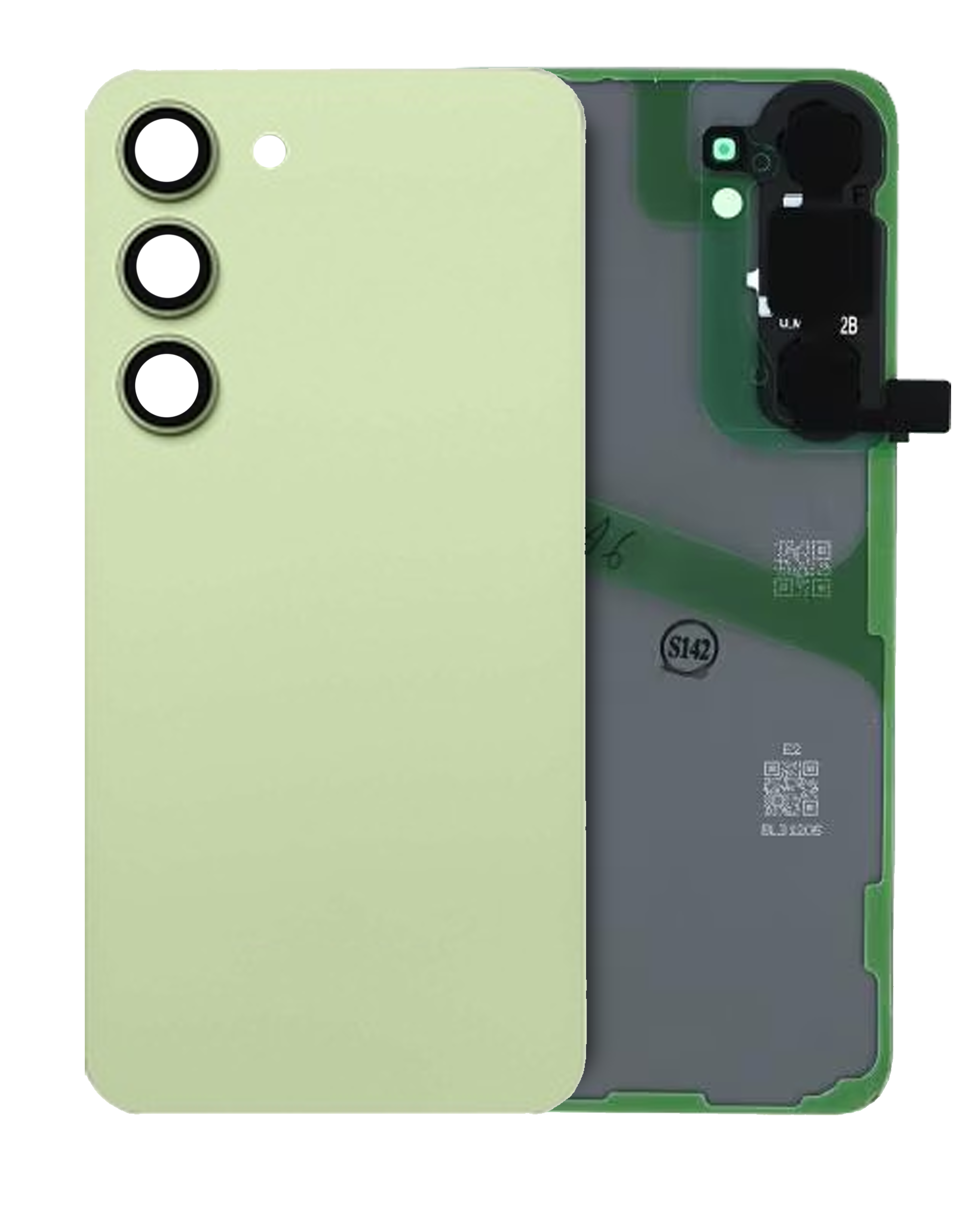 Back Cover Glass With Camera Lens For Samsung Galaxy S24 Plus (Service Pack) (Jade Green)