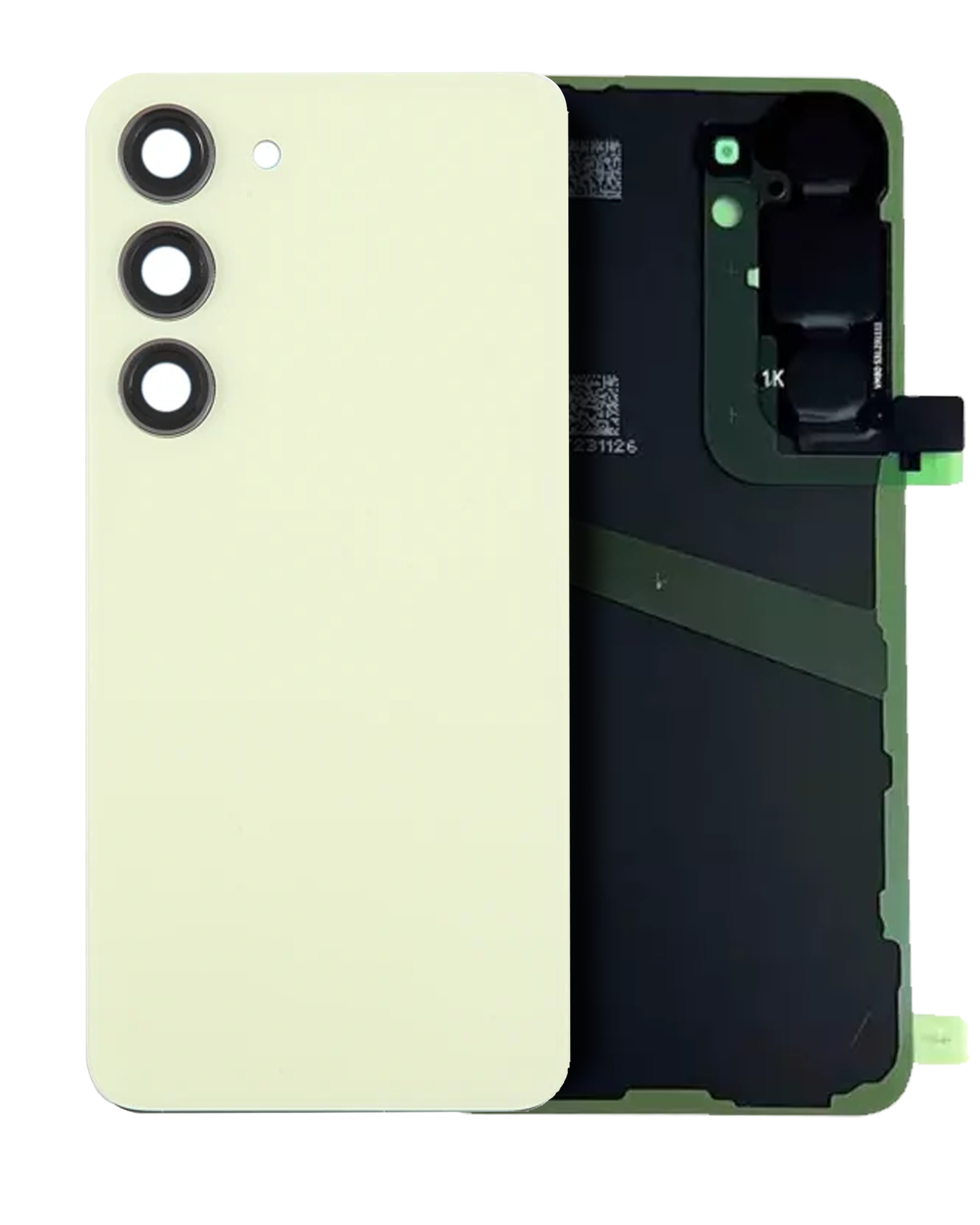 Back Cover Glass With Camera Lens For Samsung Galaxy S24 (Service Pack) (Amber Yellow)