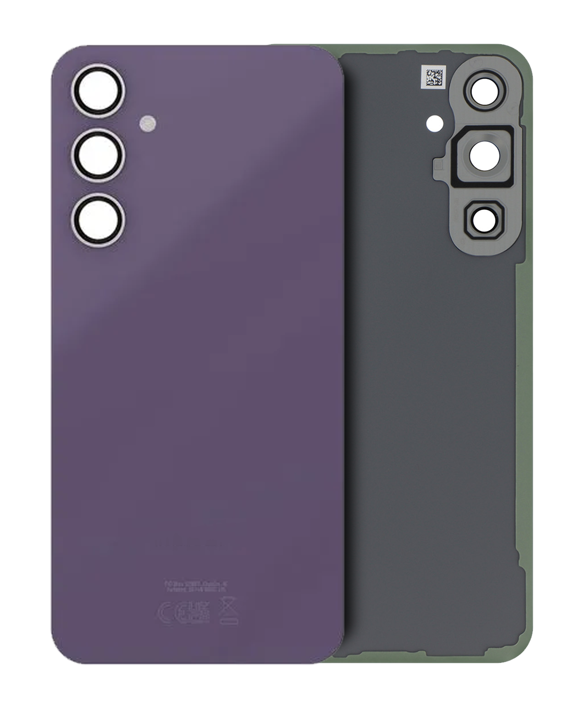 Back Cover Glass With Camera Lens For Samsung Galaxy S23 FE (Service Pack) (Purple)