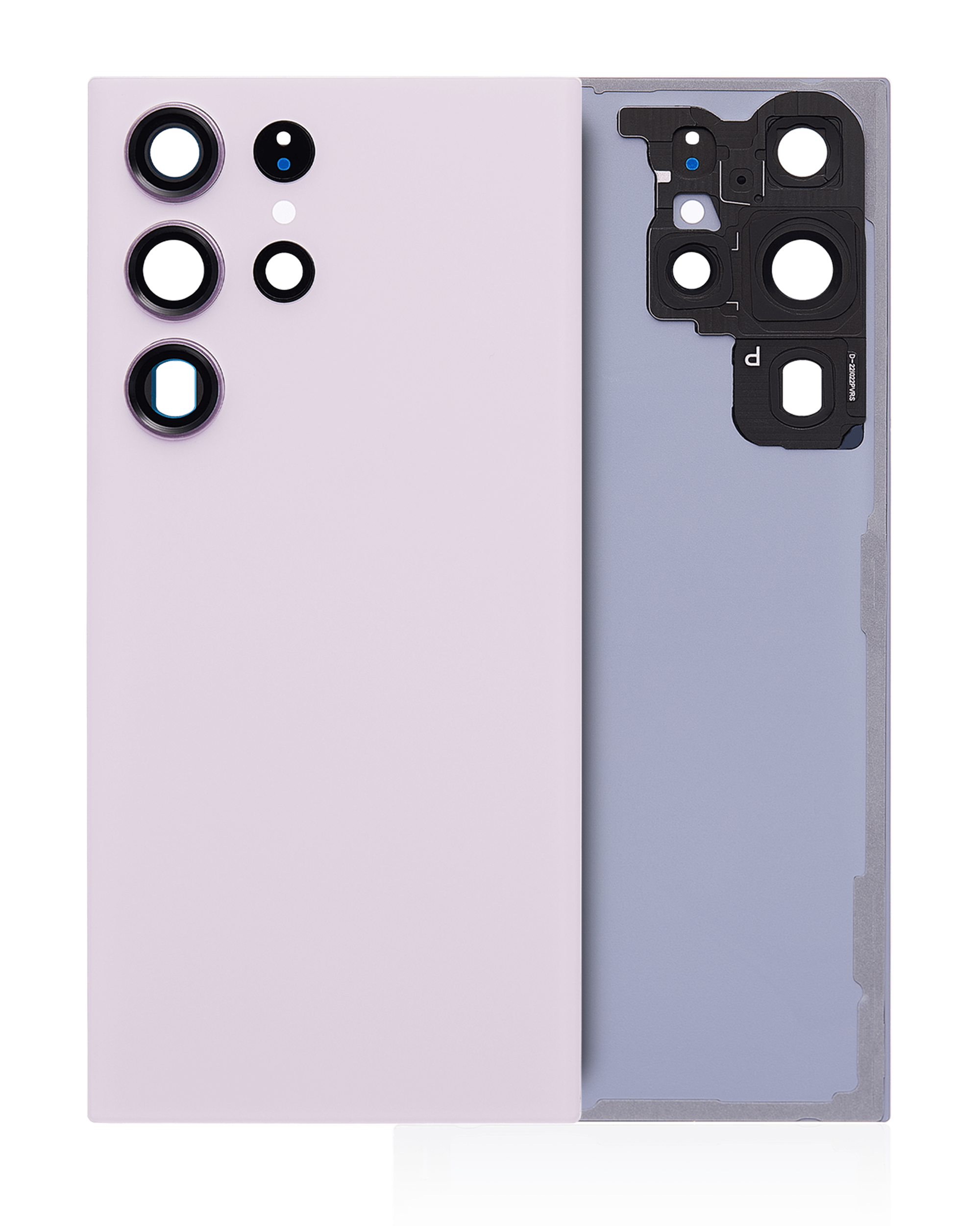 Back Cover Glass With Camera Lens For Samsung Galaxy S23 Ultra (Service Pack) (Lavender)